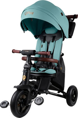 Трехколесный велосипед с ручкой QPlay S702 Sprinter S Max Mint (Lux/Black) - 