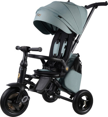 Трехколесный велосипед с ручкой QPlay S702 Sprinter Max Mint (Oxford/Graphite) - 