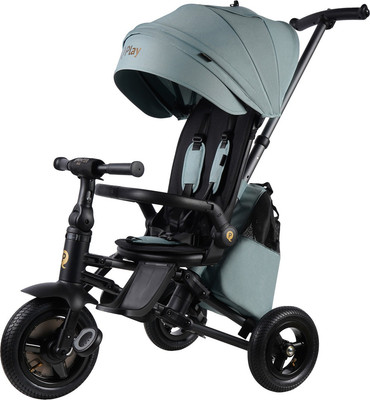 Трехколесный велосипед с ручкой QPlay S702 Rider Max Mint (Oxford/Graphite) - 