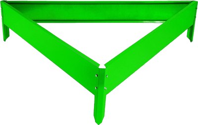 Грядка модульная GREENGO Клумба оцинкованная Терция 50x15см (ярко-зеленый) - 