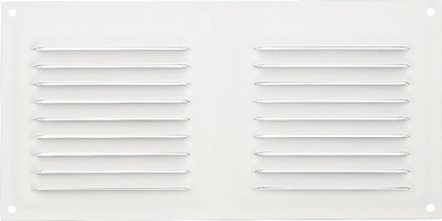 Решетка вентиляционная Нора-М 100x200 с сеткой / 19387 (сигнальный белый) - 