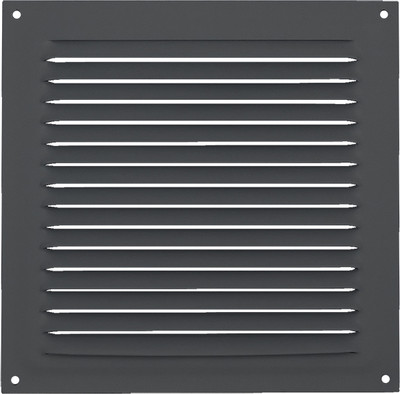 Решетка вентиляционная Нора-М 150x150 с сеткой / 20175 (графит) - 