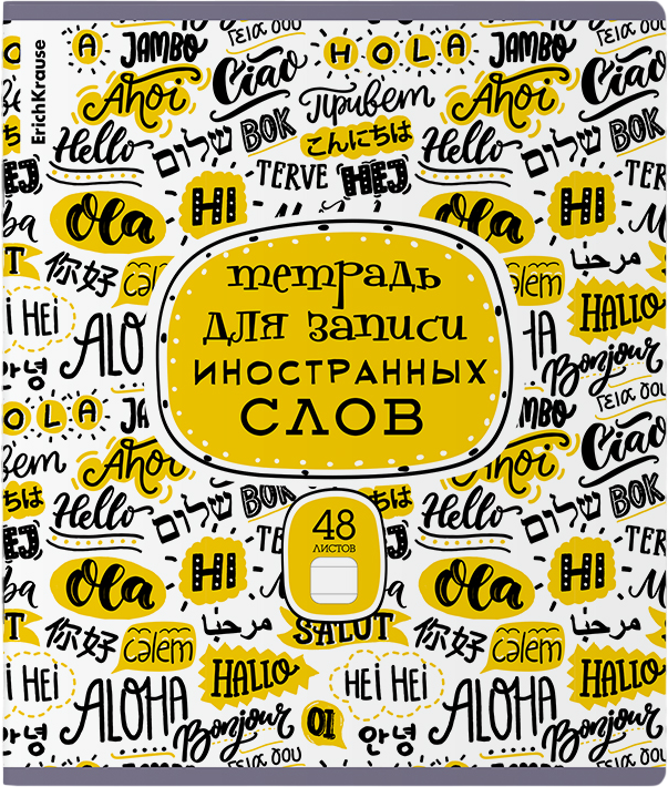 Тетрадь предметная Erich Krause Words. Для записи иностранных слов / 58545 (48л, линейка)