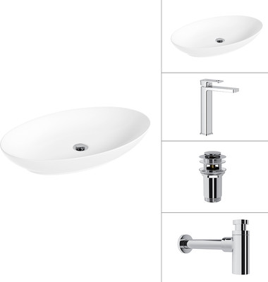 

Умывальник со смесителем, 21571 + Cascade 21СК0655C + сифон 21635CH + дон.клапан 21190CH