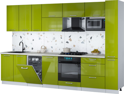 

Кухонный гарнитур, Мила Gloss 3.2-ПМ4