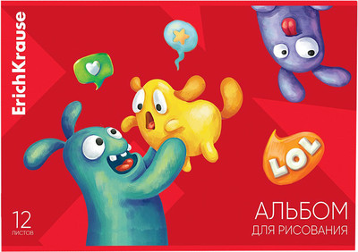 Альбом для рисования Erich Krause Jolly Friends / 63443 (12л) - 