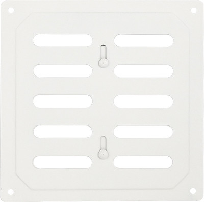 Решетка вентиляционная Нора-М 160x160 с заслонкой / 19367 (сигнальный белый) - 