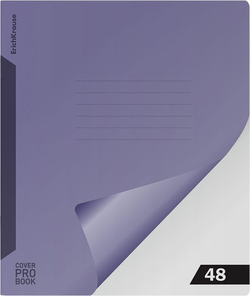 Тетрадь Erich Krause CoverProBook matt. Reef / 63786 (48л, индиго, клетка)