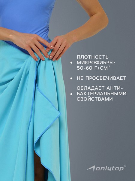 Полотенце Onlytop 76x152см / 10131595 (голубой)