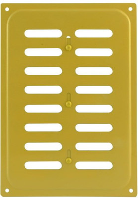 Решетка вентиляционная Нора-М 165x240 с заслонкой / 4848 (золотистый) - 