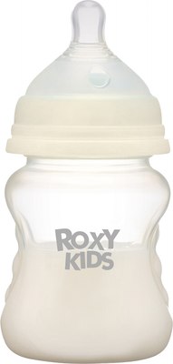 Бутылочка для кормления ROXY-KIDS Средний поток 3+ / RBTL-002-B (160мл, кокосовый) - 