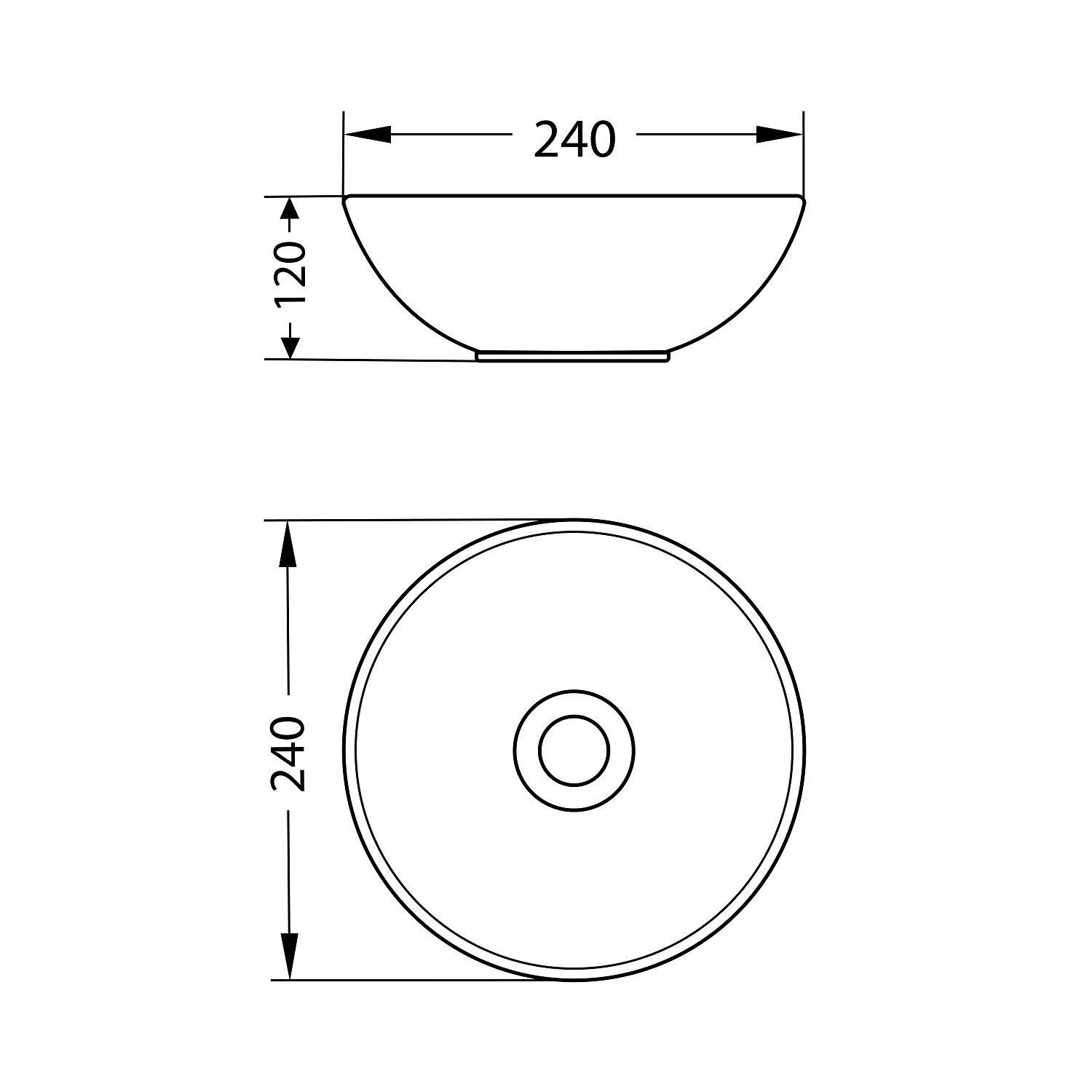 Умывальник со смесителем Lauter 21601E + Cascade 21СК0655BS с сифоном 21635B (черный матовый) — фото 5