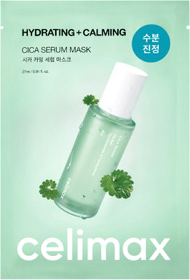 Маска для лица тканевая Celimax The real cica calming serum mask (27мл) - 