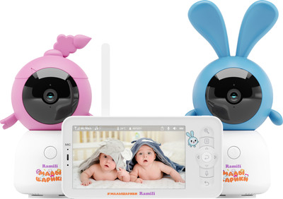 Видеоняня Ramili Крошик и Нюша. Малышарики / RV100X2KROSHNUSHA (с креплениями) -