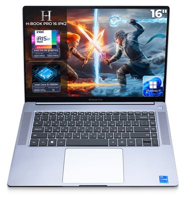 Ноутбук Horizont H-book 15 IPK1 T54E4WG / 4810443004703 (серый) - 