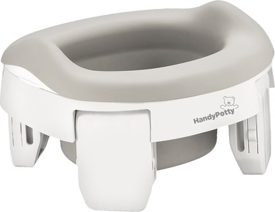 Дорожный горшок ROXY-KIDS HandyPotty / HP-255WG (белый/светло-серый) - 