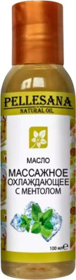 Масло косметическое Pellesana Массажное охлаждающее с ментолом (100мл) - 