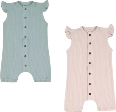 Набор комбинезонов для малышей Rant Waffy / 8-92 (2шт, Milk/Mint, р.92) - 