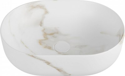 Умывальник Teymi Solli 48 Artceramic / T50386 (мрамор белый матовый) - 
