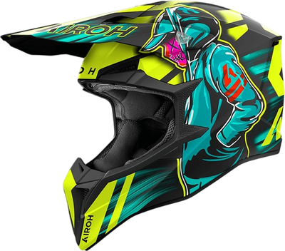 Мотошлем Airoh WRAAAP Cyber WRC31-L (L, желтый матовый) - 
