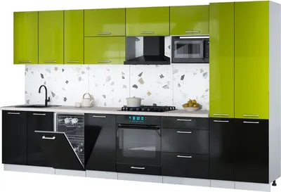 

Кухонный гарнитур, Мила Gloss 3.6-ПМ4