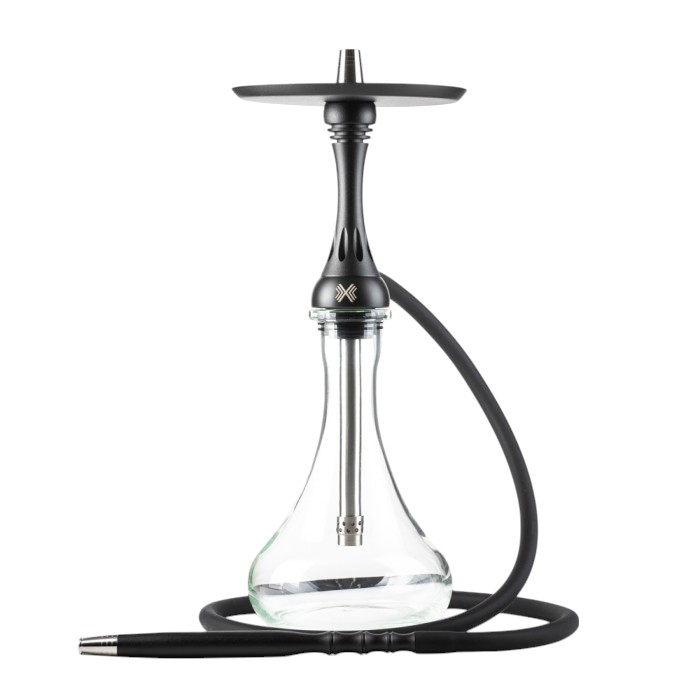 Шахта для кальяна Alpha Hookah X Black Matte (силиконовый шланг, мундштук, диффузор)