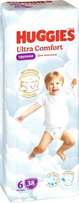 

Подгузники-трусики детские, Ultra Comfort Mega 6 Boy