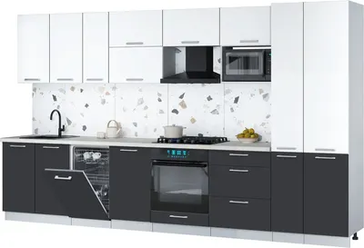 

Кухонный гарнитур, Мила Gloss 3.6-ПМ4