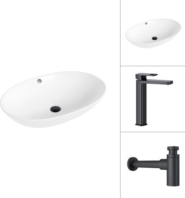 

Умывальник со смесителем, 21709 + Cascade 21СК0655BS с сифоном 21635B