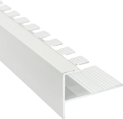 Уголок под плитку Profiling Алюминиевый ПФ-10 (2.7м, белый матовый) - 