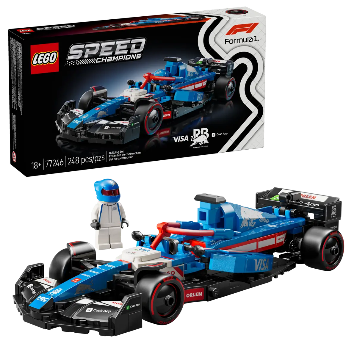 Конструктор Lego Speed Champions Болид Формулы-1 Visa Cash RB VCARB 01 / 77246 — фото 3