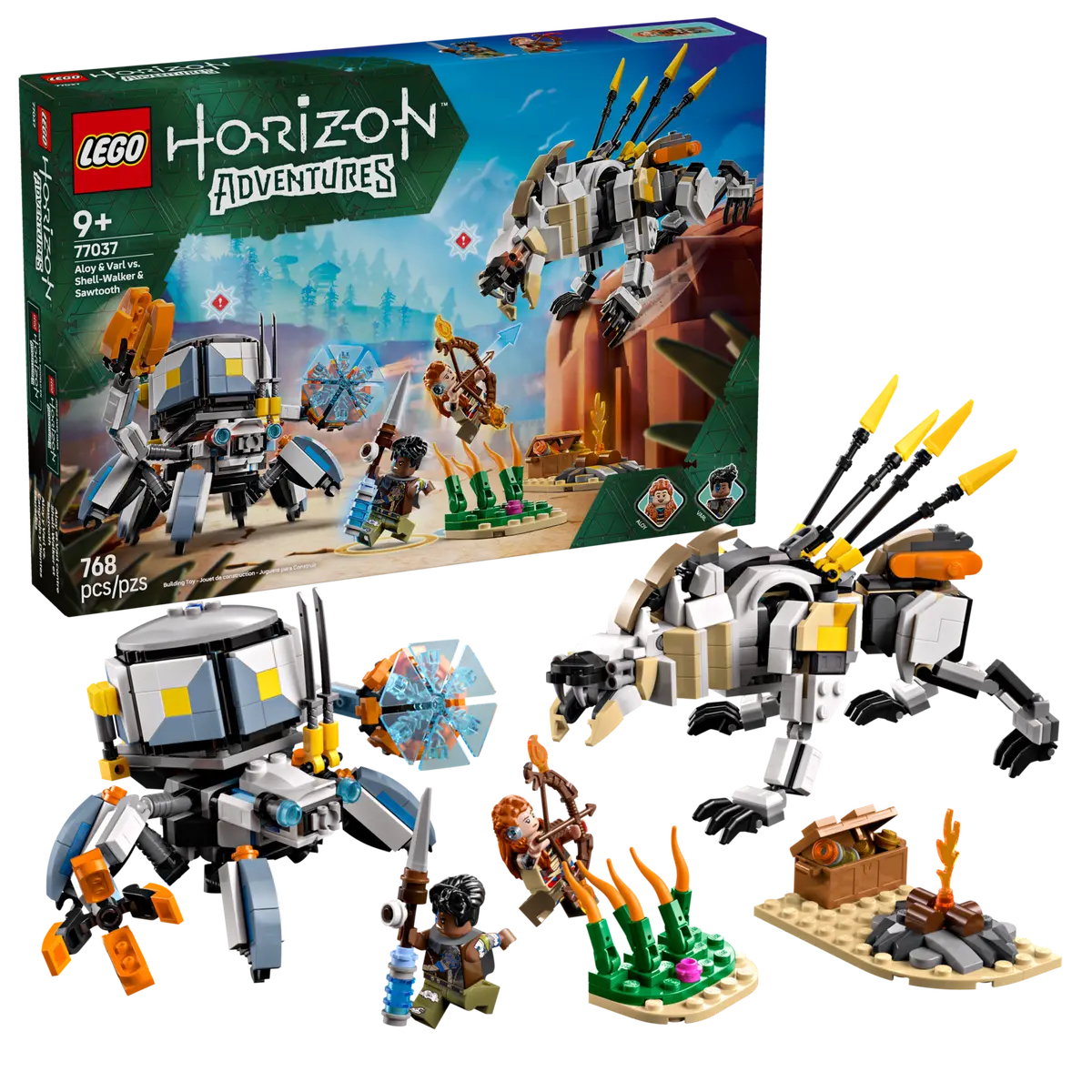 Конструктор Lego Horizon Adventures Элой и Варл против Шелл-Уокера и Савтуза (77037) — фото 3
