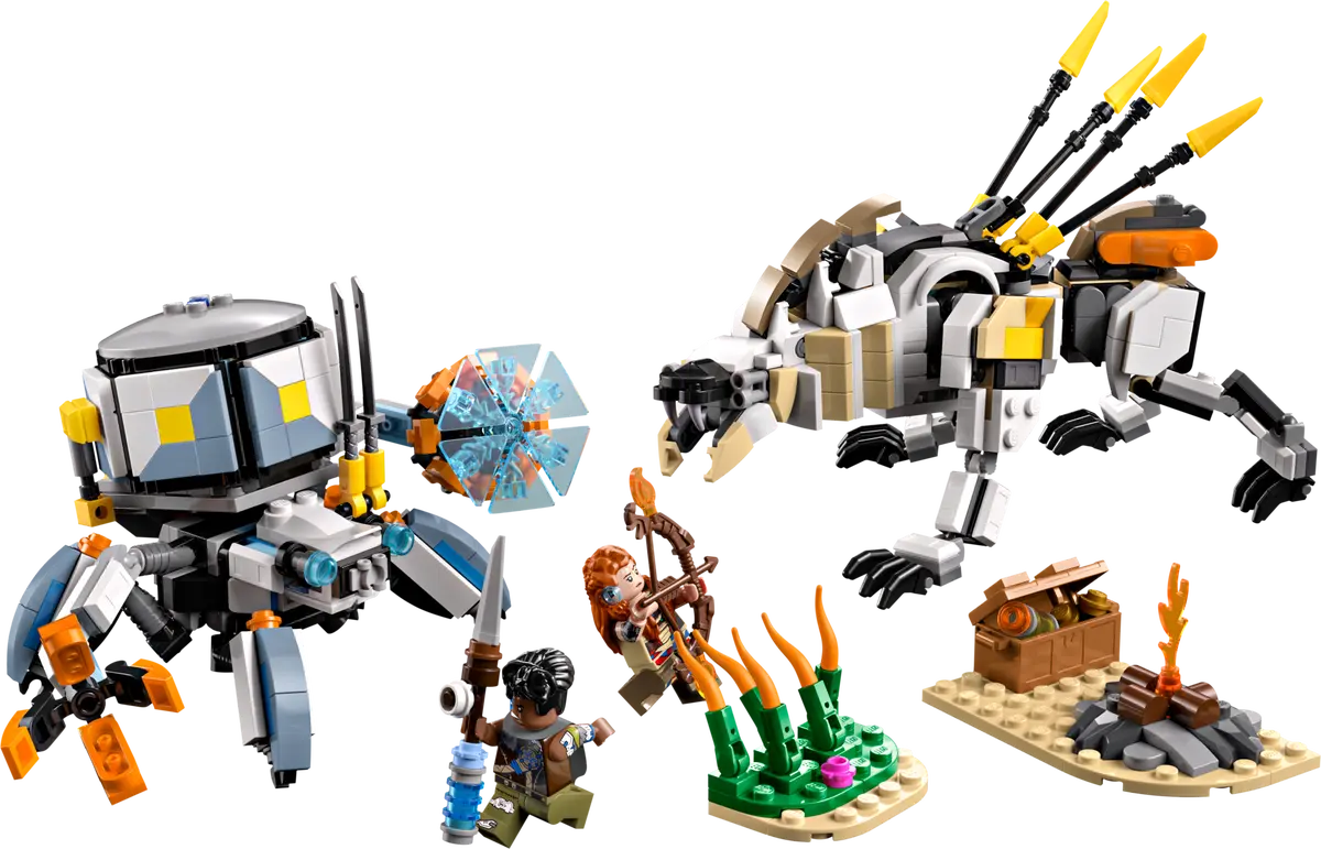 Конструктор Lego Horizon Adventures Элой и Варл против Шелл-Уокера и Савтуза (77037) — фото 4