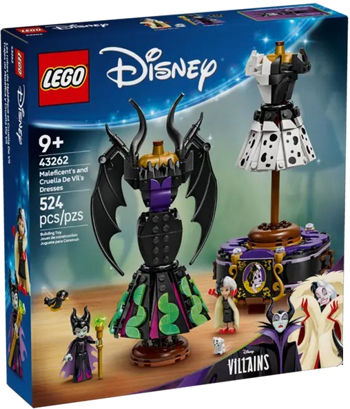 Конструктор Lego Disney Princess Платья Малефисенты и Круэллы Де Виль / 43262
