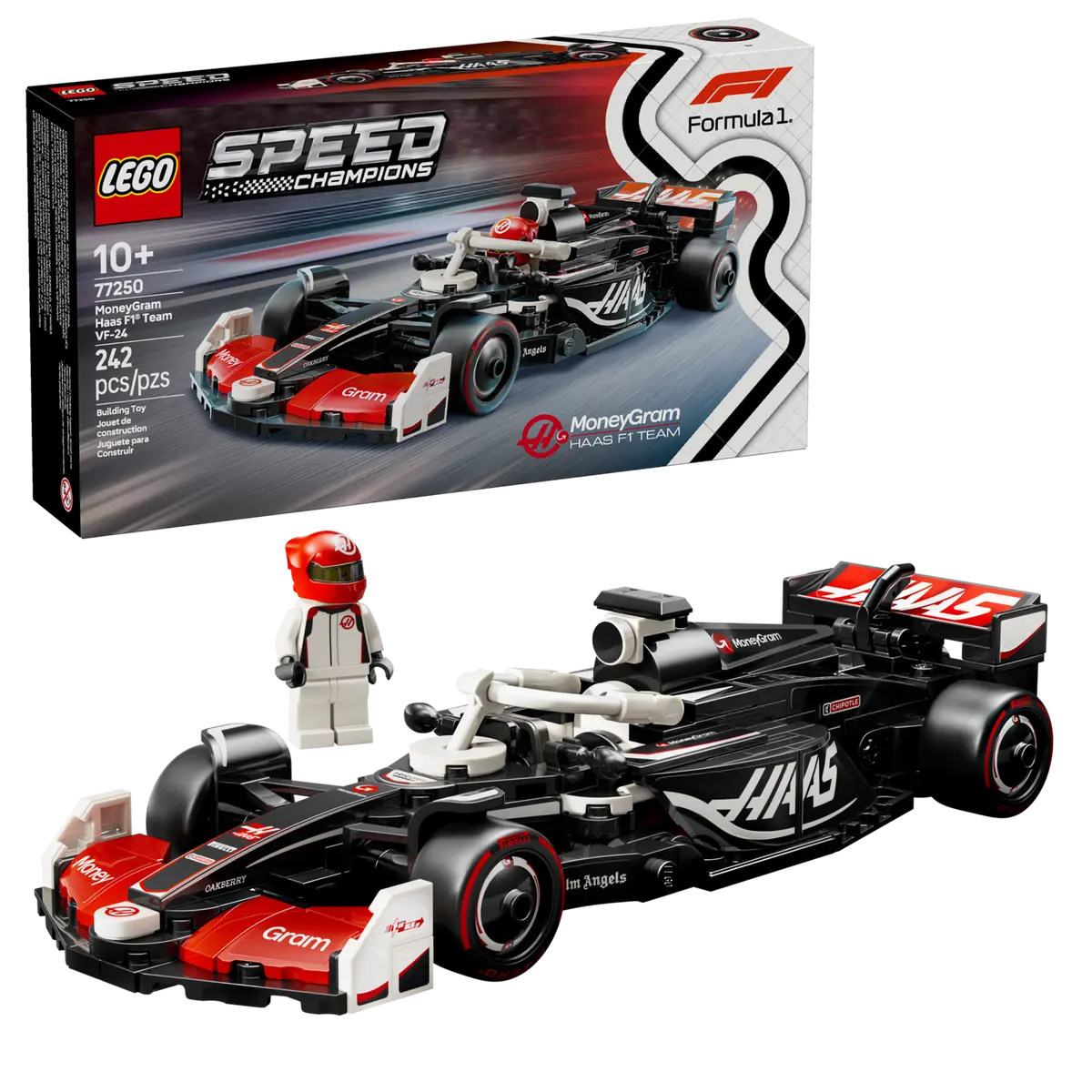 Конструктор Lego Speed Champions Болид Формулы-1 MoneyGram Haas VF-24 / 77250 — фото 3