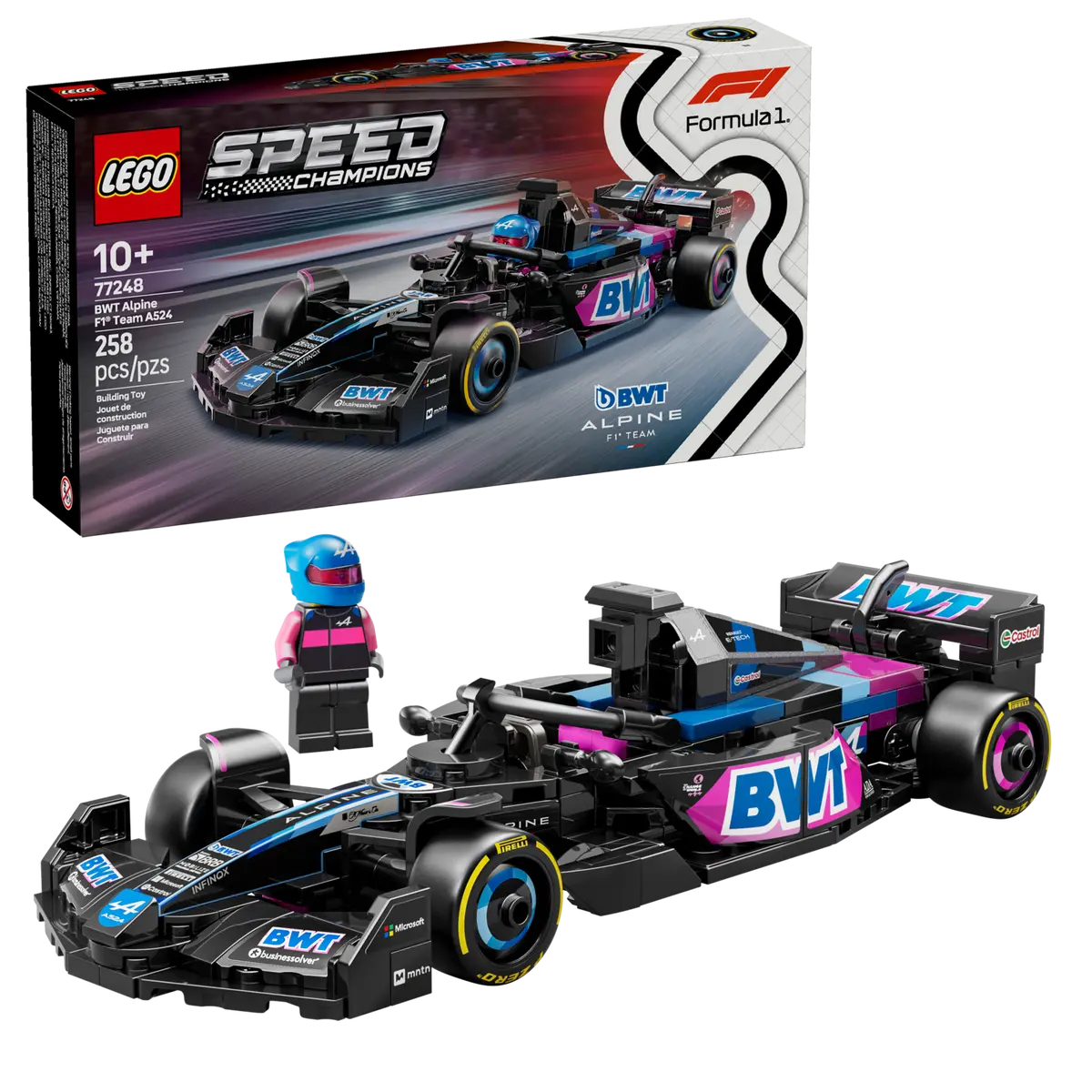 Конструктор Lego Speed Champions Болид Формулы-1 BWT Alpine A524 / 77248 — фото 3