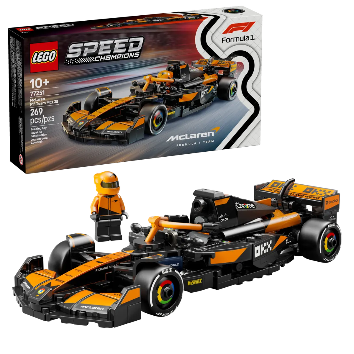 Конструктор Lego Speed Champions Болид Формулы-1 McLaren MCL38 / 77251 — фото 3