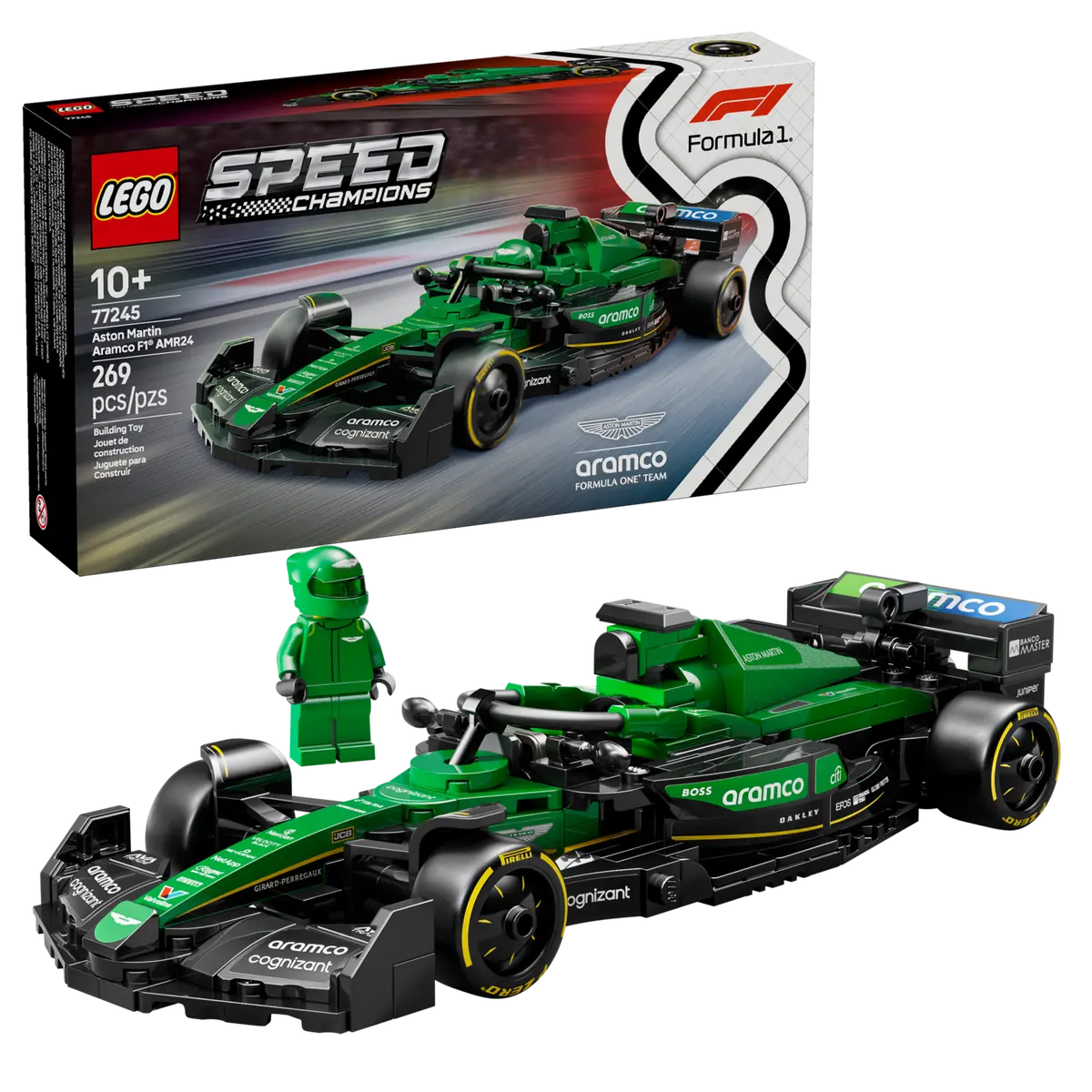 Конструктор Lego Speed Champions Болид Формулы-1 Aston Martin Aramco AMR24 77245 — фото 3