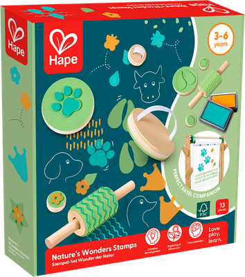 Набор для творчества Hape Набор печатей. На полянке / E2012_HP - 