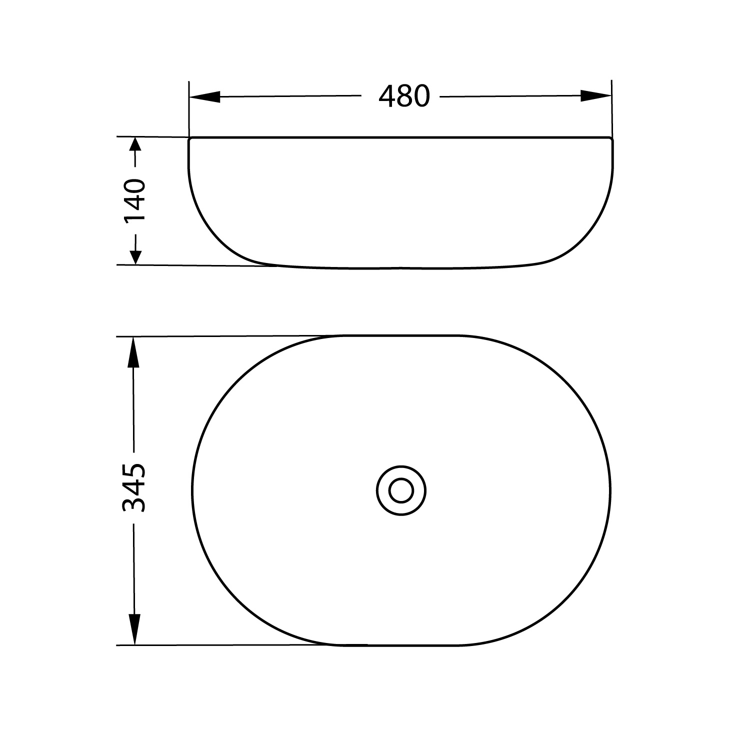 Умывальник со смесителем Lauter 21836A + Cascade 21СК0655BS с сифоном 21635B (черный матовый) — фото 5