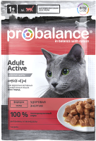 Влажный корм для кошек ProBalance Active для активных кошек (85г) - 