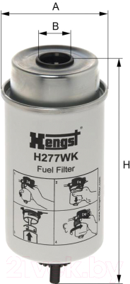 

Топливный фильтр Hengst, H277WK