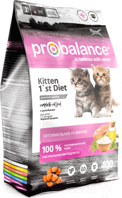 

Корм для кошек ProBalance, 1'st Diet для котят c цыпленком