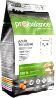 Корм для кошек ProBalance Sensitive с курицей и рисом (1.8кг) - 