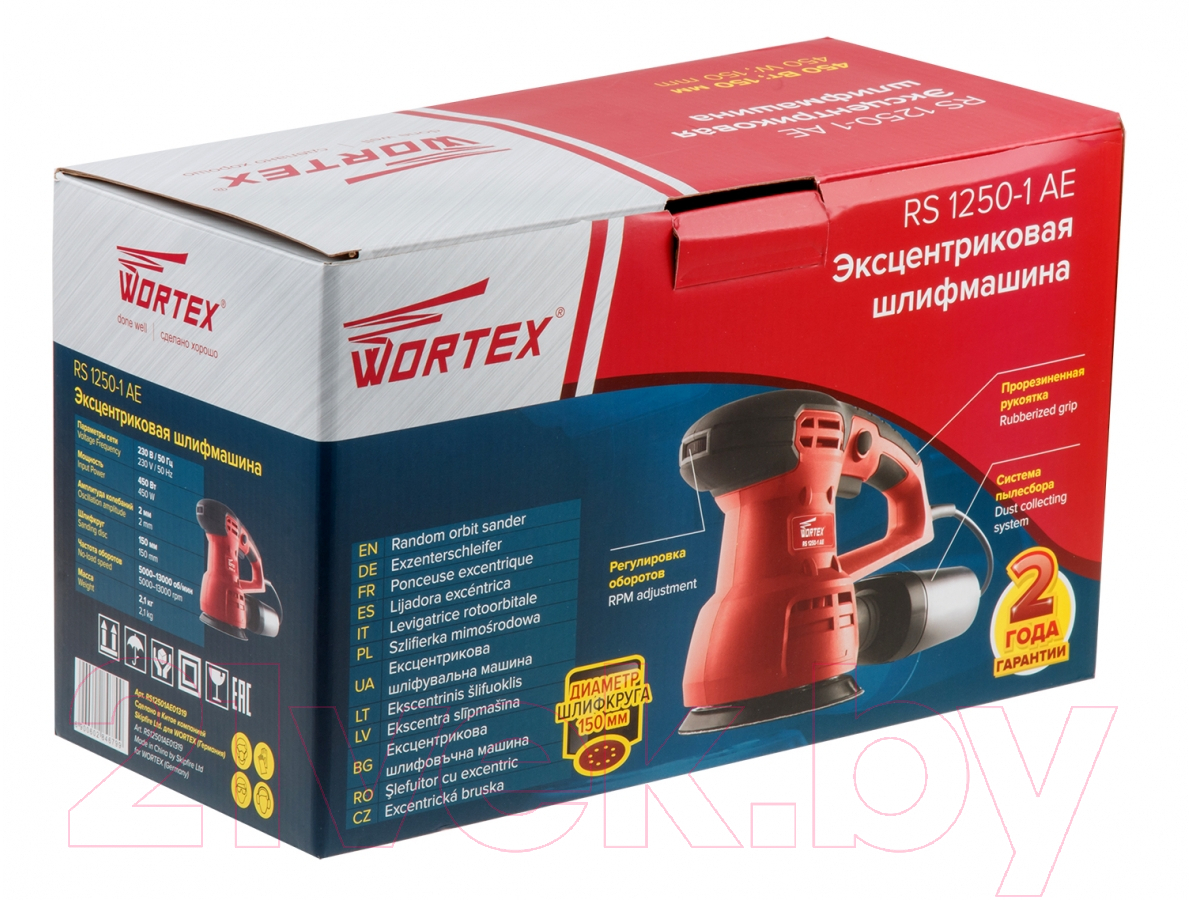 Эксцентриковая шлифовальная машина Wortex RS 1250-1 AE (RS12501AE01319)