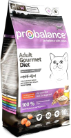 Сухой корм для кошек ProBalance Gourmet Diet Adult с говядиной и ягненком (10кг) - 