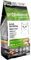 Сухой корм для кошек ProBalance Sensitive с курицей и рисом (10кг) - 