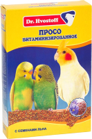 

Корм для птиц Dr.Hvostoff, Просо витаминизированное с семенами льна