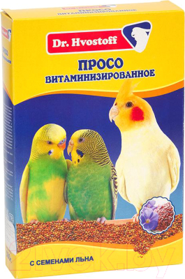 Корм для птиц Dr.Hvostoff Просо витаминизированное с семенами льна (500г)