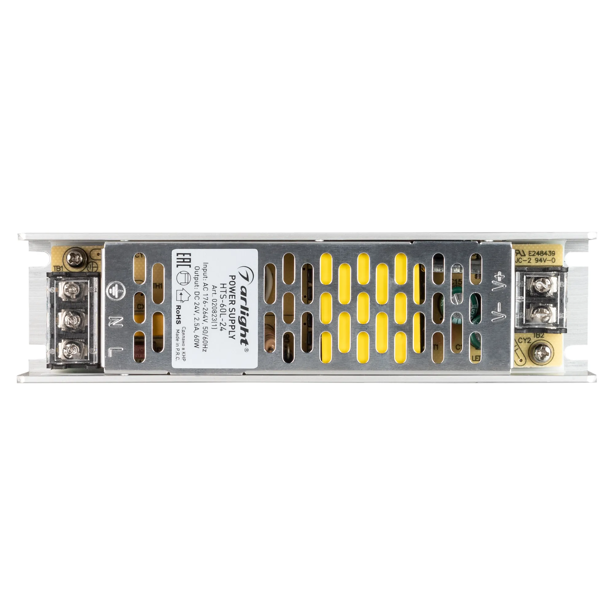 Блок питания для светильника Arlight HTS-60L-24 24V 2.5A 60W / 020823(1) — фото 2
